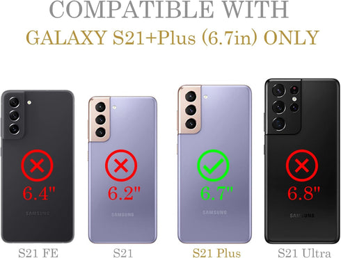 Hard PC Bumper Shockproof Clear Soft Slim Design Pattern Case for Samsung Galaxy S21 Plus 6.7inch 2021- Retro Game...
