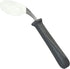 Rehabilitation Advantage Right Handed Grip Easy Coated Offset Spoon, Gray...