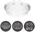 Luxshiny 2pcs Glass Teapot Replacement Lids:Tea Cup Covers, Teapot Covers, Teapot Lid Replacement, Clear Tea Kettle Lids Lids, Glass Teapot Access...