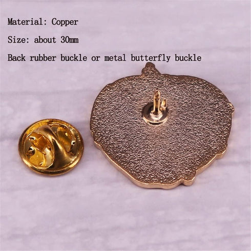 Skull Face Poison Apple Brooch Skull Apple Badge Punk Anime Pins Enamel Lapel Pin Skeleton Pins Skull Enamel Metal Fruit Brooches Pin Badge Hallow...