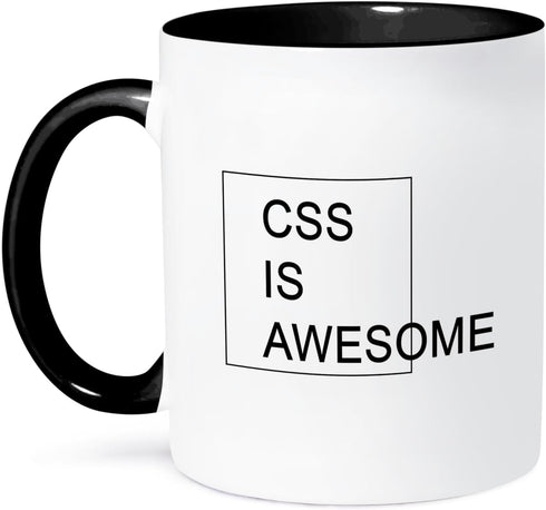 3dRose mug_221166_4 CSS IS AWESOME - Two Tone Black Mug, 11oz...