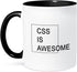 3dRose mug_221166_4 CSS IS AWESOME - Two Tone Black Mug, 11oz...
