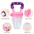 Baby Food Feeder 3 Pack Silicone Fruit Pacifier Teething Reusable Pouches Pacifier Pink by Mluchee(S,M,L)...