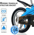 Training Wheels for Kids Bike, 1 Pair LED Flash Mute Bikes Training Wheels Children's Bicycle Adjustable Stabiliser Support Wheels for 12-20 Inch ...