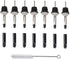 Liquor Pour Spouts with Dust Caps - Speed Pourer Nozzles for Alcohol & Liquor Bottles | Pro Bar & Home Use Bartender Accessories with Leak-Proof &...