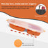Kids Divided Plate, 3 PCS(Plate with Lid and Inner Dish), Toddler Dishes Tableware, Dishwasher-Safe for Baby Feeding Dinner Plate (Tangerine)...