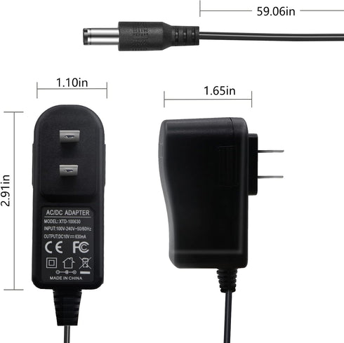 27V Power Cord for Sharper Image 1011666 1012667 1013002 1013983 1013985 Powerboost Deep Tissue Cordless Massager Gun Charger AC/DC Adapter Supply...