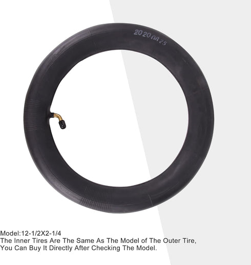 GOOFIT 12 1/2'' X 2 1/4'' Curved Bent Stem Inner Tube Tire for Universal Mini Dirt Bike (2pcs)...