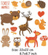 Baby Iron on Patches Sticker Heat Transfer Applique Decals Butterfly Fox Lion Dinosaur Fish Cute Animal Decals for Kids Clothes Jeans Shirts Scarf...