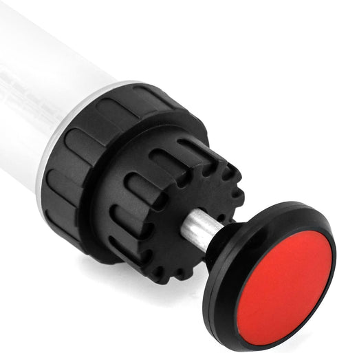 QWORK 200CC/200ML/0.21Qt./7OZ Extraction&Fill Pumb, Syringe Style Manual Automotive Pump,Gear Oil, and Brake Fluid Extractor...