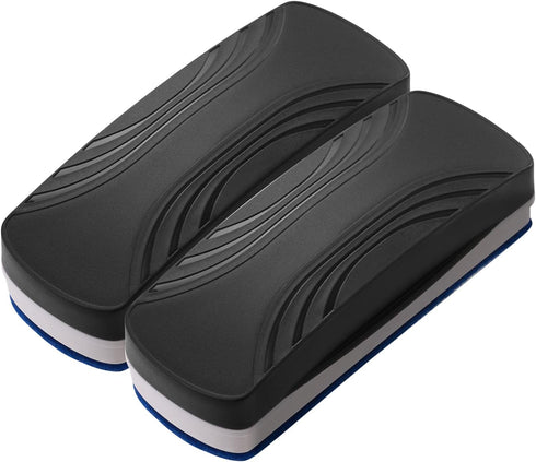 Ddaowanx Whiteboard Eraser, Magnetic Dry Erase Eraser, Glass Board Eraser,School and Office Supplies, Pack of 2 (Black)...