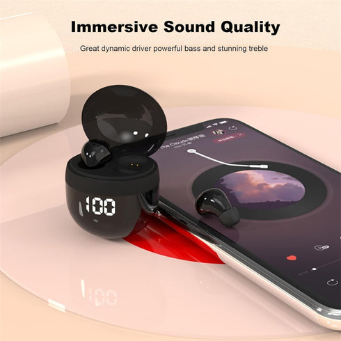 Small Mini Invisible Earbuds for Work Wireless Bluetooth Tiny Low Profile Micro Smallest Discreet Earbuds Hidden for Work Small Ear Buds Tiny Mini...