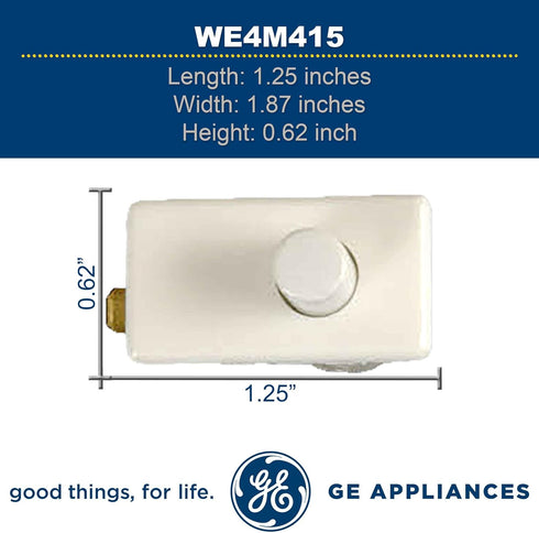 GE WE4M415 Genuine OEM Door Switch for GE Dryer, White