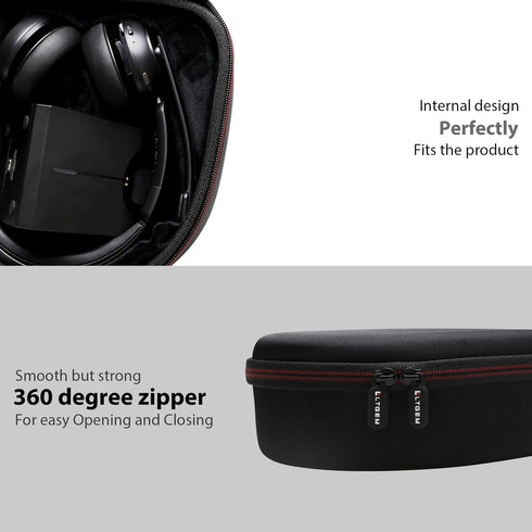 LTGEM Hard Case for LEVN LE-HS013 Superior Wireless Headset & Charging Base - Travel Protective Carrying Storage Bag...