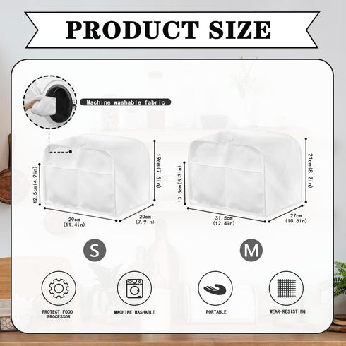 4 Slice Toaster Covers Dust Protection Bread Maker Covers Toaster Oven Cloth Cover Sunflower Kitchen Accessories Washable Appliance Cover for Wome...