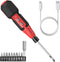AMIR Cordless Power Screwdriver, Rechargeable Electric Screwdriver Sets, Portable Automatic Home Repair Tool Kit, Motorized Screwdriver with USB C...