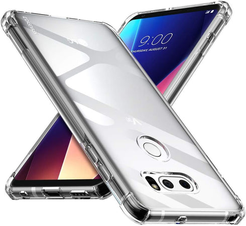 TPU for LG V30/V30S/V30 Plus/V30S ThinQ/V35/V35 ThinQ Case Clear, Ultra Slim Thin Anti-Scratches Flexible TPU Gel Rubber Soft Skin Silicone Protec...