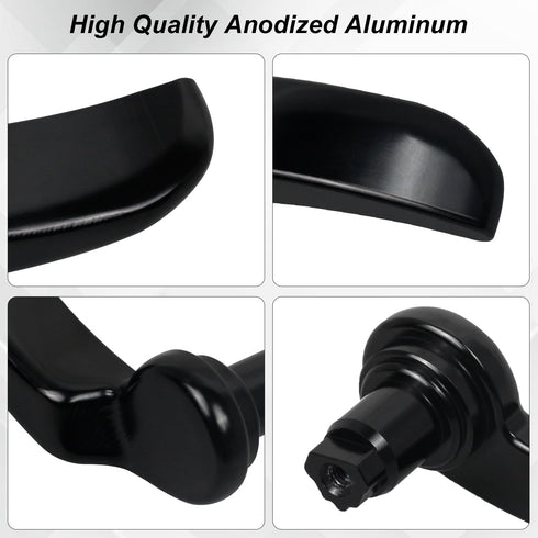 NTHREEAUTO Black Saddlebag Latch Lever - Saddle Bag Lid Lifter Aluminum Compatible with Harley Davidson Touring Street Glide Road King Special Roa...