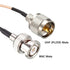 Coaxial Cable with UHF (PL259) Male to BNC Male Connectors Low Loss Coax Cable RG316 50 Ohm 1 Ft...