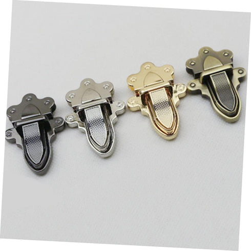 EXCEART 4pcs Luggage Accessories Lock Purse Closures for Bag Making Hardware Bag Clasp Accessories Replacement Bag Lock DIY Handbag Buckle Metal P...