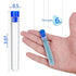 Teenitor 50 Pack Clear Plastic Test Tubes with Blue Caps, 13×78mm, Great for Halloween Party...
