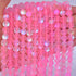 48PCS 8mm Natural Light Pink Mystic Aura Quartz Gemstone Frosted Matte Titanium Round Loose Spacer Beads 15 inch Full Strand Crystal Healing Power...