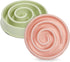 Juvale Interactive Dog Bowl, Spiral Slow Feeder Pet Dish (Pink and Green)...