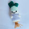 Positive Crochet Scallion Doll Funny Knitted Toys with Positive Card, Emotional Support Scallion Cute Creative Gifts for Friends Party Decoration ...