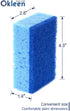Blue Multi Use Scrub Sponge. Made in Europe. 18 Pack, 4.3x2.8x1.4 inches. Heavy Duty and Non Scratch Fiber. Odorless, Durable. Delicate Scouring S...