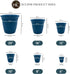 The HC Companies 12 Inch Eclipse Round Planter with Saucer - Indoor Outdoor Plant Pot for Flowers, Vegetables, and Herbs, Peacock...