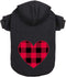 Dog Hoodie Sweater for Dogs Pet Clothes Black Buffalo Plaid Warm and Soft Breathable Cozy(XS)...