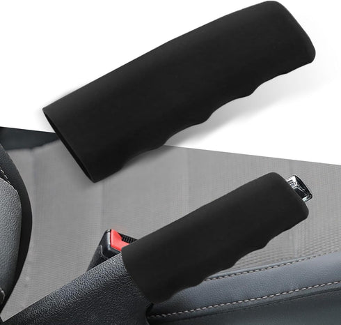 Pack-1 Car Handbrake Cover, Wave Shaped Handbrake Protector, Silicone Decorative Cover, for Car Brake Levers (Black)...