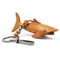 Handmade Leather Shark Keychain, Hanging Bag Charm for Purse and Backpack Keychains for Women | 100% Genuine Leather, Shark Gifts for Shark Lovers...