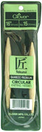 Clover Takumi Bamboo Circular 16-Inch Knitting Needles, Size 15...