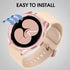 12+4 Pack Case for Samsung Galaxy Watch 6 44mm with Tempered Glass Screen Protector, Waterproof Hard PC Scratch Resistant Protective Cover Compati...