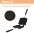 Toasted Sandwich Maker, Non Stick Coating Grill Pan Double Sided Frying Pan with Heat-Resistant Handles Suitable for Home Cooks Toasties, Breakfas...