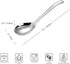 KEAWELL Premium 7.3 Inches Soup Spoons with Hook Handle, Set of 4, 18/10 Stainless Steel, Deep Bowl, Perfect for Ramen, Pho, Miso, Dumplings, Nood...