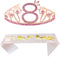 8th Pink Birthday Tiara and Sash Happy 8th Birthday Party Supplies 8th Birthday Glitter Satin Sash and Crystal Tiara Princess Birthday Crown for G...