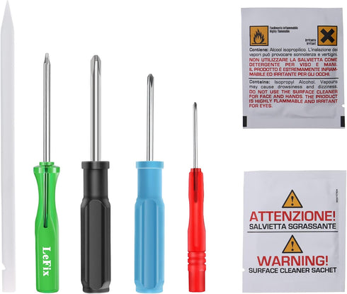 LeFix 5 in 1 Package Laptop Repair Tool Kit,4 x Screwdrivers,1 x Plastic Scribe,2 x IPA Wipes,Kit Designed for DELL Razer Laptop...