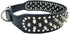 20-26" Length 2" Width Spike Rivets Leather Dog Pet Collars for Pitbull Mastiff Boxer (Black,M)...