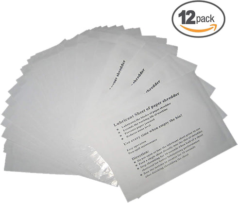 VANRA Shredder Lubricant Sheets (Pack of 12)...