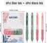 BAYTORY 8Pcs Retractable Erasable Gel Pens, 4 Blue & 4 Black Ink 0.5 mm Fine Point with Cute Eraser, Smooth Write Quick Dry School Office Note Tak...