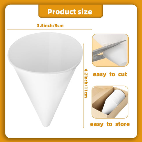 Disposable Engine Oil Funnels, Paper Funnels for Motor Oil, 6 oz Disposable Engine Oil Funnel for Gas, Car Oil Change Fluid (paper -60 pcs)...