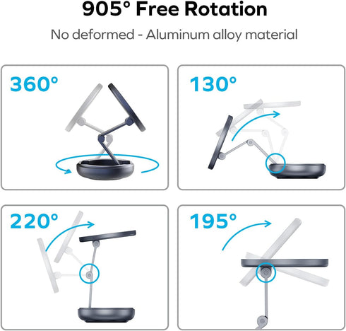 MOMAX Magsafe Car Mount, N52 Magnetic Car Phone Mount, 905° Rotation Cell Phone Mount for Dashboard Windshield, Phone Holder Mount Fit for iPhone ...