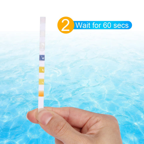 Aquarium Test Strips for Freshwater and Saltwater, 100 Pcs of 7 in 1 Test Strips, pH, Alkalinity, Nitrite, Nitrate, Chlorine, Carbonate, Hardness...