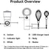 Cordless Hand Mixer Electric Whisk USB Rechargeable Handheld Electric Blender 304 Stainless Steel Portable Egg Beaters...