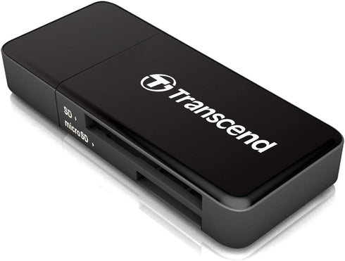 Transcend USB 3.0 SDHC/ SDXC/ microSDHC/ SDXC Card Reader, TS-RDF5K (Black)...