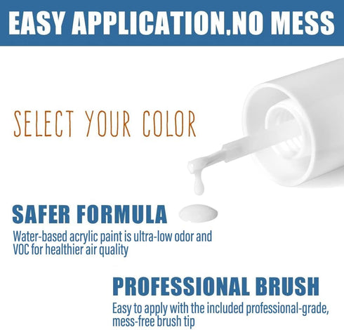 Appliance & Porcelain Paint Touch Up. Porcelain Repair Kit White. White Touch Up Paint for Porcelain + Bathtub Chips and Cracks Repair - Sinks, Tu...