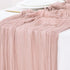 Socomi Cheesecloth Table Runner 10ft Gauze Boho Rustic Dusty Pink Cheese Cloth Table Runner for Baby Shower Decoration Wedding Easter Summer Table...