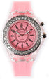 CdyBox Silicone Bling Watch LED Luminous Colorful Lights Sport Watches Girls Boys Wristwatch...